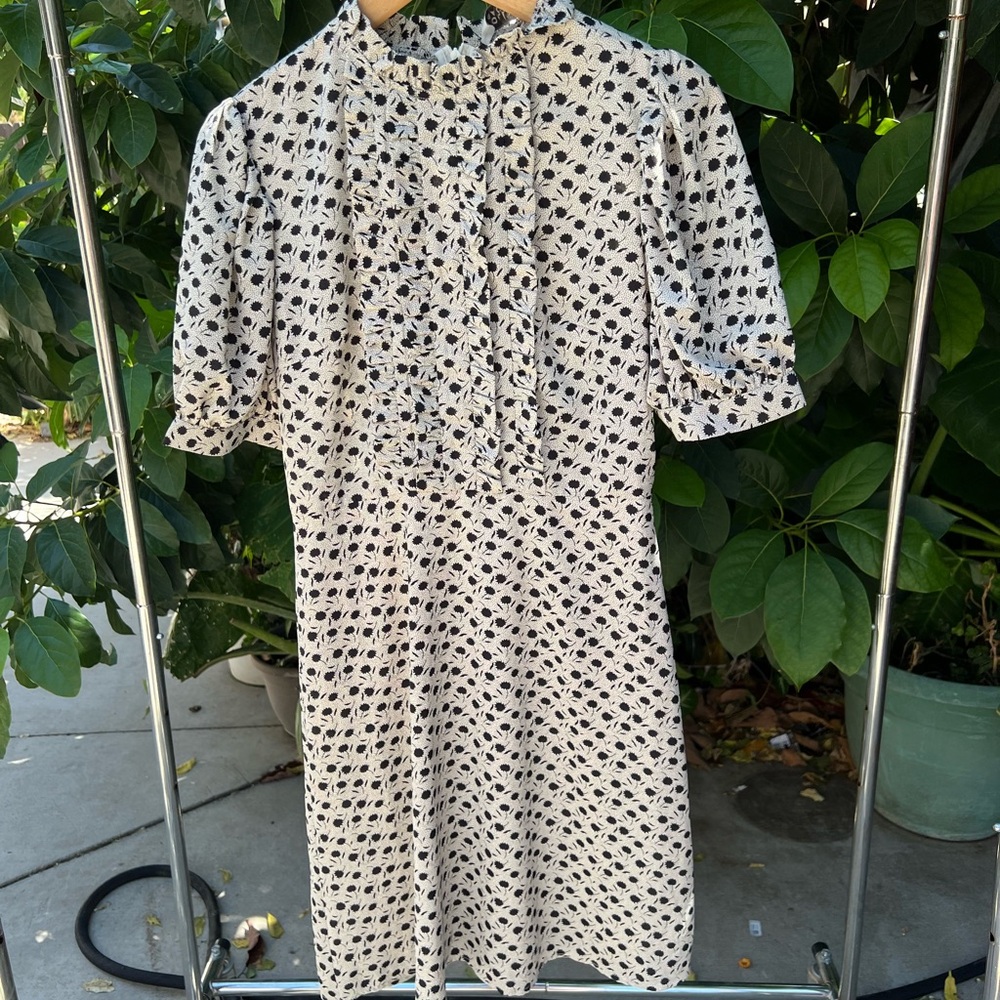 Molly Bracken Black and White Patterned Dress